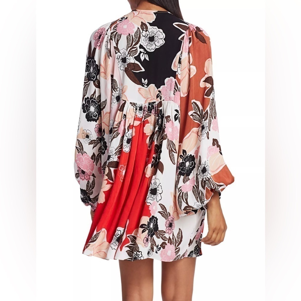 BYTIMO floral puff sleeve mini dress XS - Picture 5 of 13